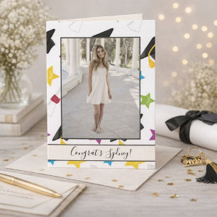 Foto afstuderen Celebration Kaart