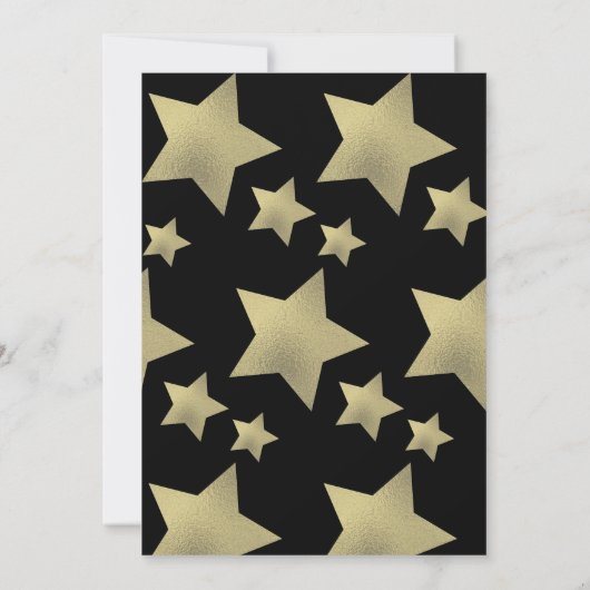 Foto afstuderen Celebration Stars Script Kaart (Achterkant)