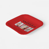 Foto Afstuderen Collage Afstuderen Red Black Papieren Bordje (Gebogen)