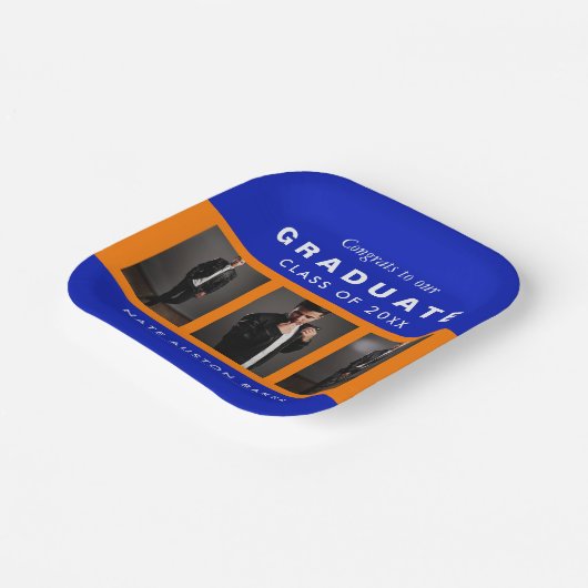 Foto Afstuderen Collage Afstuderen Sinaasappel en  Papieren Bordje (Gebogen)