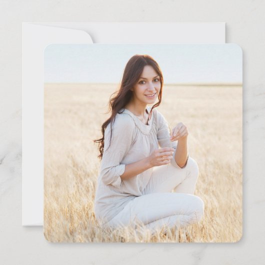 Foto Afstuderen Collage Gray en Faux Copper Aankondiging (Achterkant)