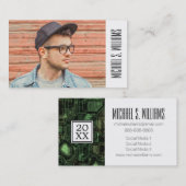 Foto Afstuderen | Computercircuit Contactkaartje (Voorkant / Achterkant)