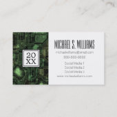 Foto Afstuderen | Computercircuit Contactkaartje (Achterkant)