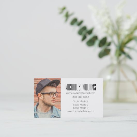 Foto Afstuderen | Computercircuit Contactkaartje (Staand voorkant)