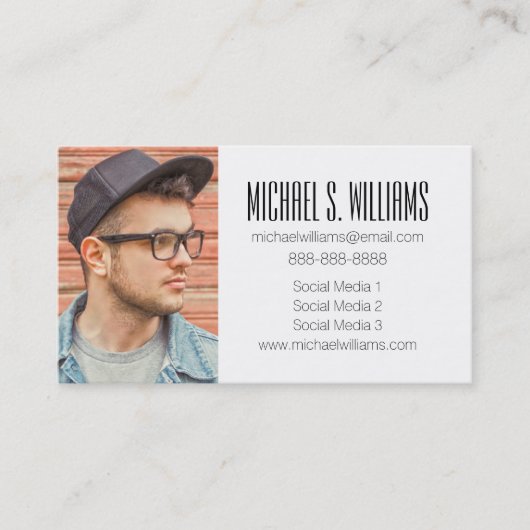 Foto Afstuderen | Computercircuit Contactkaartje (Voorkant)