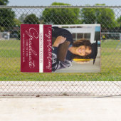 Foto Afstuderen Congrats Afstudeerder 2023 Burgund Spandoek (Insitu)