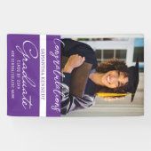 Foto Afstuderen Congrats Afstudeerder 2023 Paars Spandoek (Horizontaal)