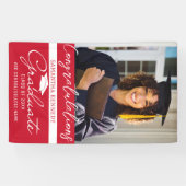 Foto Afstuderen Congrats Afstudeerder Red Class of Spandoek (Horizontaal)