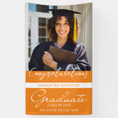 Foto Afstuderen Congrats Afstuderen 2023 Sinaasapp Spandoek (Verticaal)