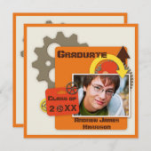 Foto Afstuderen Cool Gears Kaart (Voorkant / Achterkant)