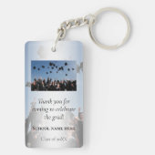 Foto Afstuderen Dank u Favor Gift Sleutelhanger (achterkant)
