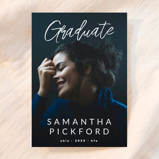 Foto Afstuderen Editable University Afstudeerder Aankondiging