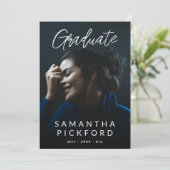 Foto Afstuderen Editable University Afstudeerder Aankondiging (Staand voorkant)