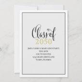 Foto Afstuderen een moderne, eenvoudige klasse van Kaart (Achterkant)