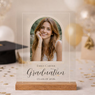 Foto Afstuderen   Elegant Schrift Acryl Bord
