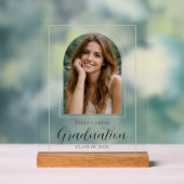 Foto Afstuderen | Elegant Schrift Acryl Bord (Neutraal)