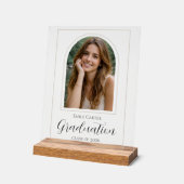Foto Afstuderen | Elegant Schrift Acryl Bord (Hoek)