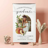 foto afstuderen Elegant Script klasse van 2024 Spandoek