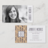 Foto Afstuderen | Etnische leeftijdslijn Contactkaartje (Voorkant / Achterkant)