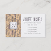 Foto Afstuderen | Etnische leeftijdslijn Contactkaartje (Achterkant)