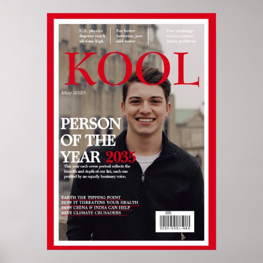 Foto Afstuderen Fake Magazine Hoesje Poster (Voorkant)