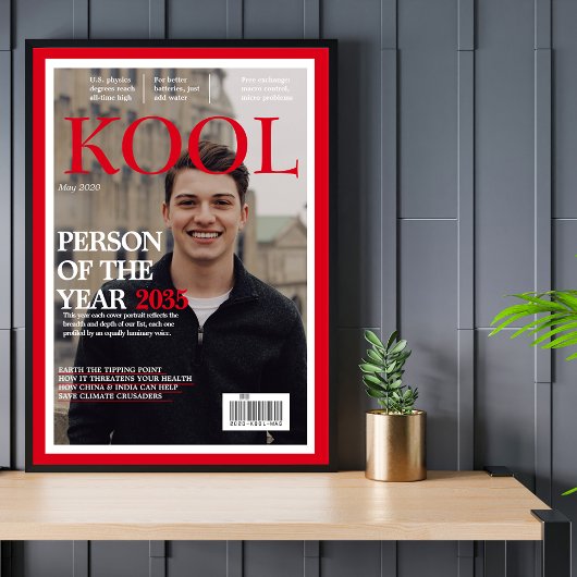 Foto Afstuderen Fake Magazine Hoesje Poster