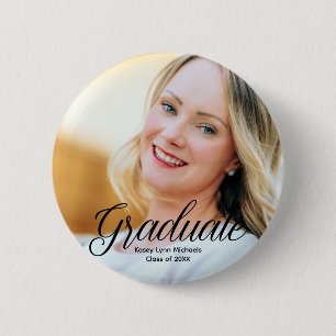 Foto Afstuderen Foto aangepast Afstuderen 2023 Ronde Button 5,7 Cm