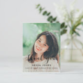 Foto afstuderen Foto: Dank u Briefkaart (Staand voorkant)