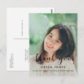 Foto afstuderen Foto: Dank u Briefkaart (Voorkant / Achterkant)