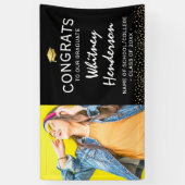 Foto Afstuderen Gefeliciteerd banner (Verticaal)