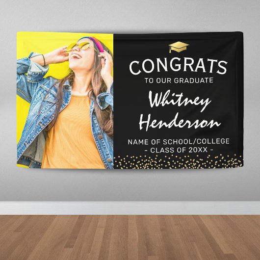 Foto Afstuderen Gefeliciteerd banner