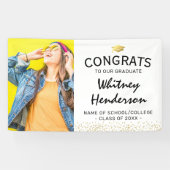 Foto Afstuderen Gefeliciteerd Spandoek (Horizontaal)