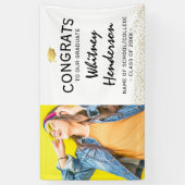 Foto Afstuderen Gefeliciteerd Spandoek (Verticaal)