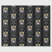 Foto Afstuderen Gefeliciteerd, zwart en wit Cadeaupapier (Vlak)