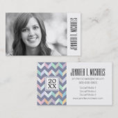 Foto Afstuderen | Geometrisch patroon Contactkaartje (Voorkant / Achterkant)