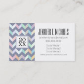 Foto Afstuderen | Geometrisch patroon Contactkaartje (Achterkant)