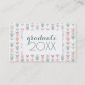 Foto Afstuderen | Geometrische Retrostijl Contactkaartje (Achterkant)