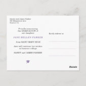 Foto afstuderen girale afstuderen aankondiging briefkaart (Achterkant)