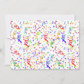 Foto Afstuderen Green Pet Confetti Class of Party Kaart (Achterkant)