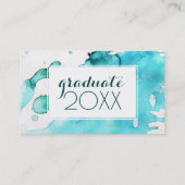 Foto Afstuderen | Handgeschilderd Contactkaartje (Achterkant)