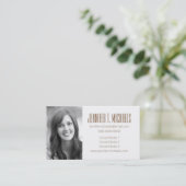 Foto Afstuderen | Hangende sleuven Contactkaartje (Staand voorkant)