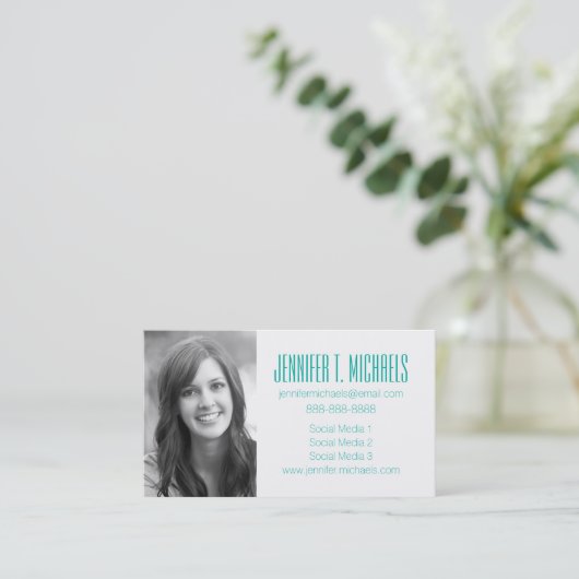 Foto Afstuderen | Harlequin Pattern Contactkaartje (Staand voorkant)