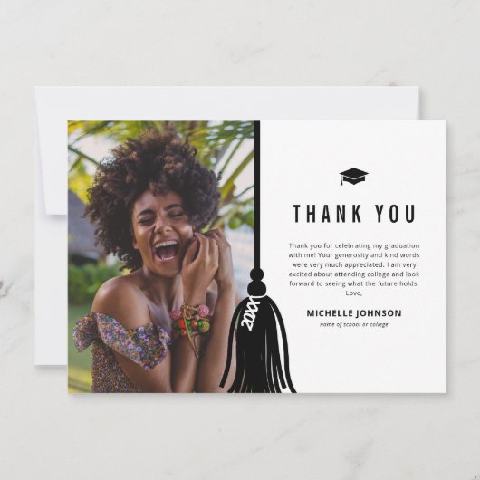 Foto Afstuderen - Hartelijk dank Bedankkaart (Voorkant)