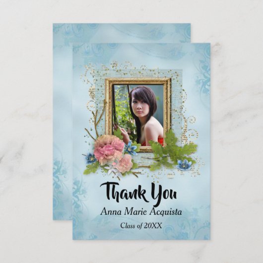  Foto Afstuderen Hartelijk dank Bedankkaart (Voorkant / Achterkant)