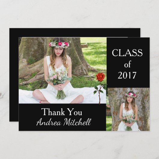 Foto Afstuderen - Hartelijk dank Kaart (Voorkant / Achterkant)