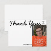 Foto Afstuderen Hartelijk dank voor platte Kaart (Voorkant / Achterkant)