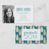 Foto Afstuderen | Het ananasseizoenpatroon Contactkaartje (Voorkant / Achterkant)