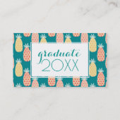 Foto Afstuderen | Het ananasseizoenpatroon Contactkaartje (Achterkant)