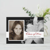 Foto Afstuderen Invitation Cards Kaart (Staand voorkant)