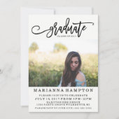 Foto Afstuderen Kaart | Moderne uitnodiging tot Af (Voorkant)